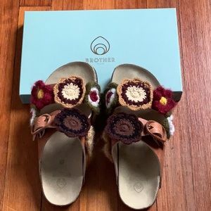Brother Vellies Size 8- Crochet Greg Shoe- new